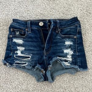 American Eagle Ripped Jean Shorts